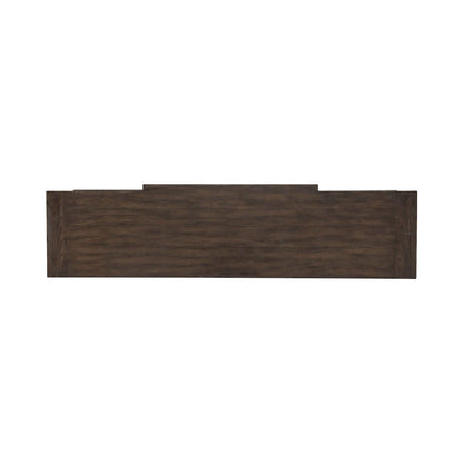 Paradise Valley 78 Inch Entertainment Console for Living Room - Saddle Brown