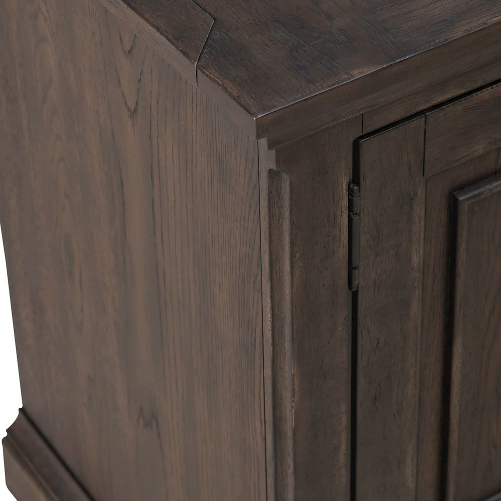 Paradise Valley 78 Inch Entertainment Console for Living Room - Saddle Brown