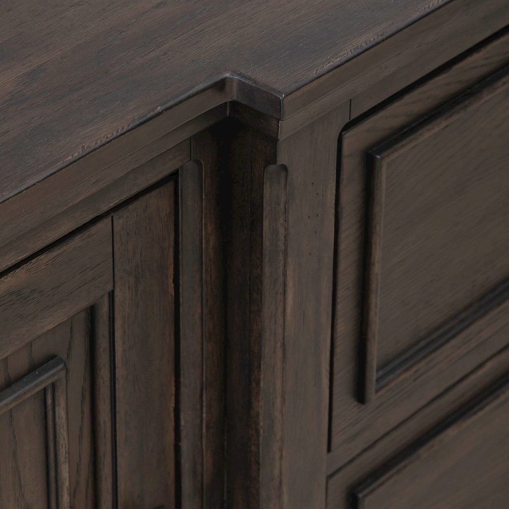 Paradise Valley 78 Inch Entertainment Console for Living Room - Saddle Brown