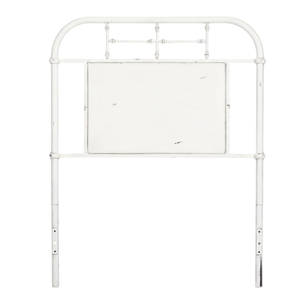 Distressed Metal Twin Headboard Vintage Style Metal Tube Frame