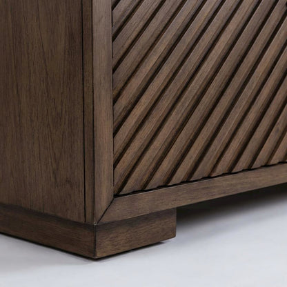 Urban Bronze TV Console in Poplar Solids & Walnut Veneers
