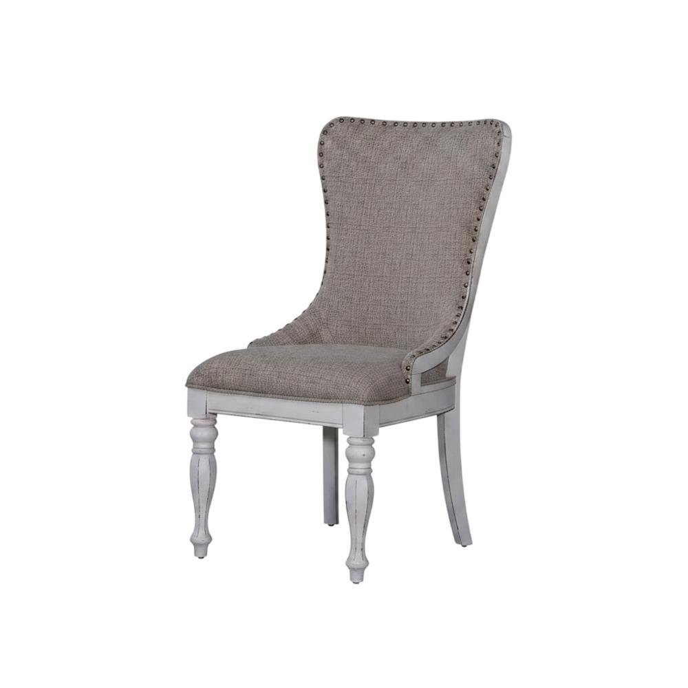 Upholstered Wingback Dining Chairs with European Style, Set of 2