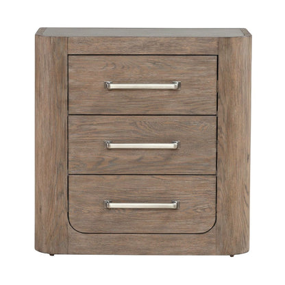 Queen Shelter Bed, Dresser & Mirror, Night Stand Bedroom Set - Burnished Clay