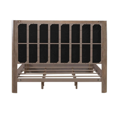 South Bend Queen Upholstered Shelter Bed Contemporary  - Burnished Clay