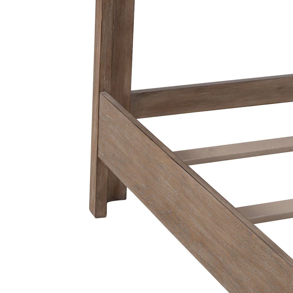 South Bend Queen Upholstered Shelter Bed Contemporary  - Burnished Clay