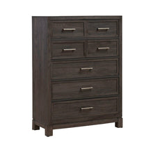 King Upholstered Bed, Dresser & Mirror, Chest, Night Stand Bedroom Set - Caffe