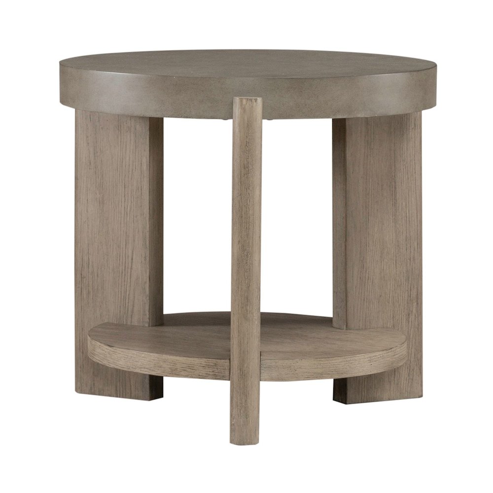 Affinity Opt 3 Piece Set - Oval Cocktail Table, 2 End Tables - Dusty Taupe Faux