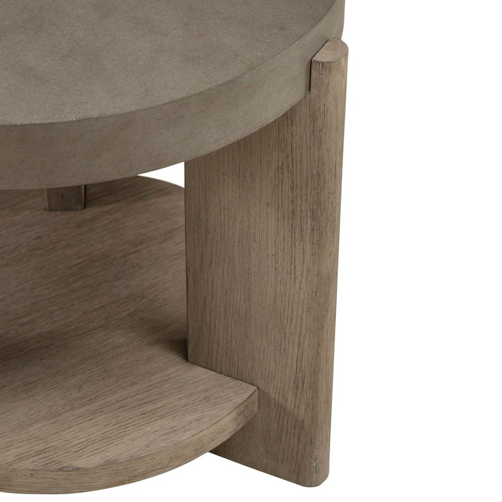 Affinity Opt 3 Piece Set - Oval Cocktail Table, 2 End Tables - Dusty Taupe Faux