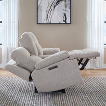 Power Recline Sofa, Loveseat & Recliner with Charging Ports-Nathan Ginger Fabric