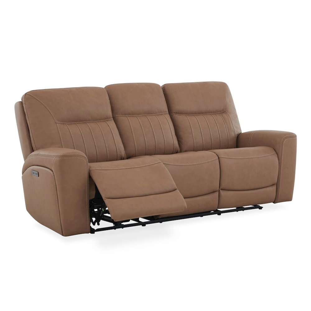 Bennett Power Recline Sofa & Recliner with Charging Ports - Butternut Leather