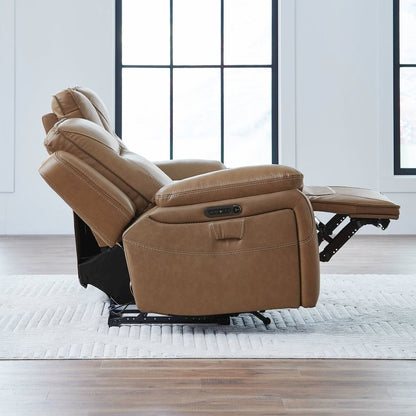 Power Recline Sofa, Loveseat & Recliner - York Butternut Leather