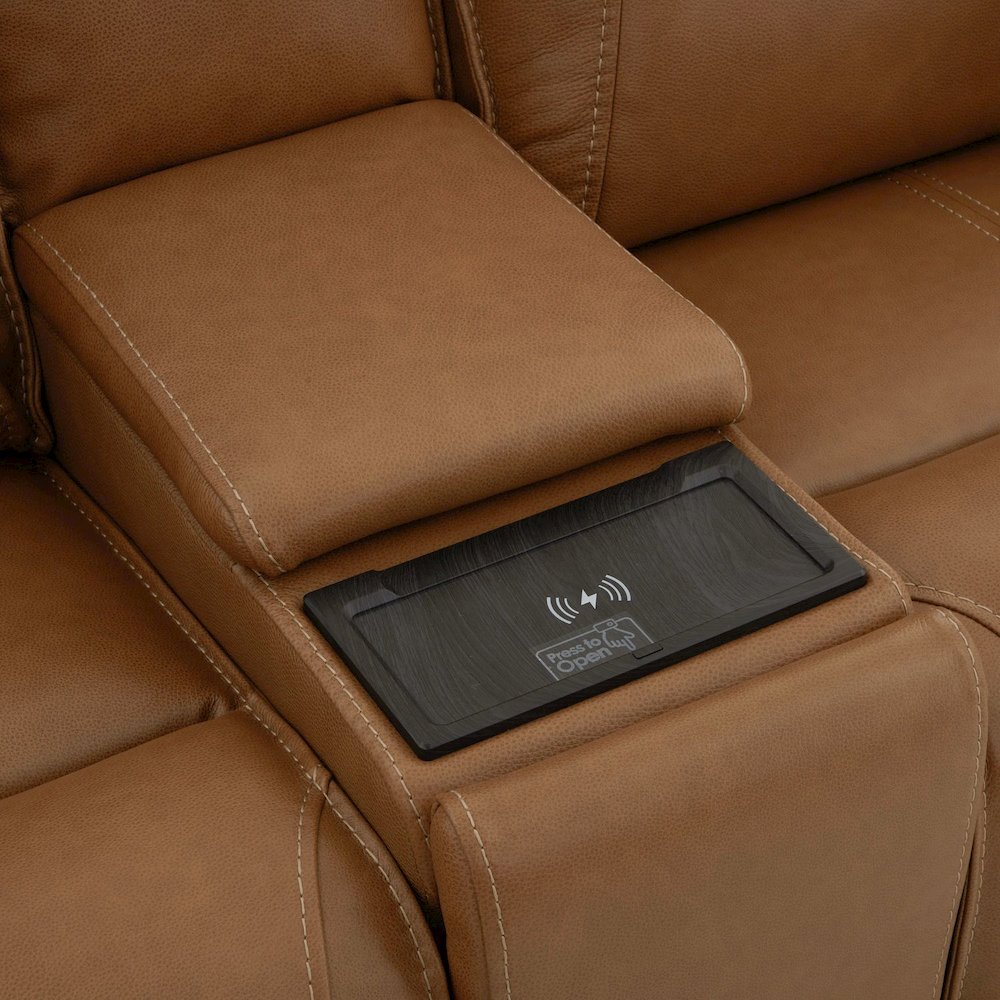 Power Recline Sofa, Loveseat & Recliner - York Butternut Leather