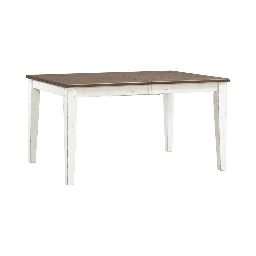 6 Piece Rectangular Table Set with 4 Dining Chairs, Bench -Graphite & Whitestone