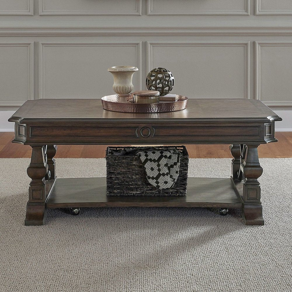 Providence Park Opt 3 Piece Set - Cocktail Table, 2 Round End Tables