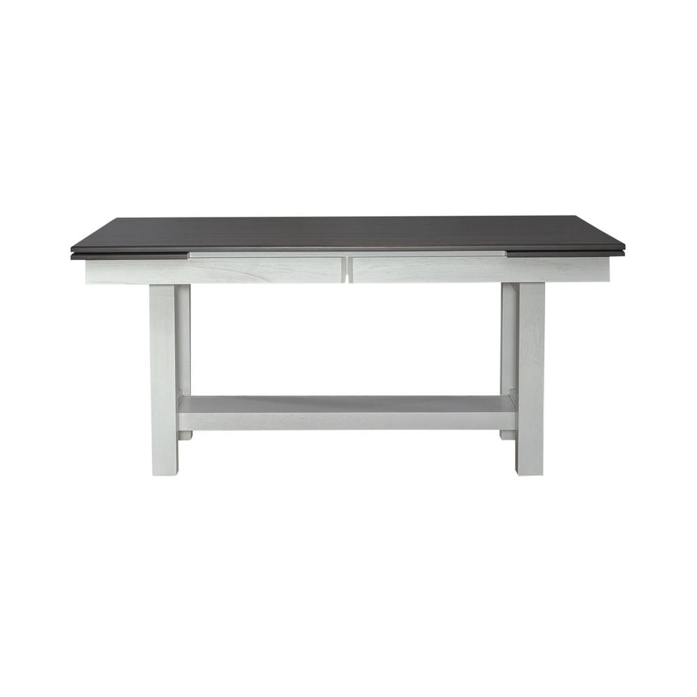 Brook Bay Optional 5 Piece Trestle Table Set in Textured White
