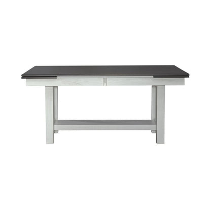 Brook Bay Optional 5 Piece Trestle Table Set in Textured White
