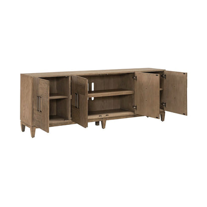 Serenity 82 Inch Accent TV Console for Living Room  - Burnished Beige