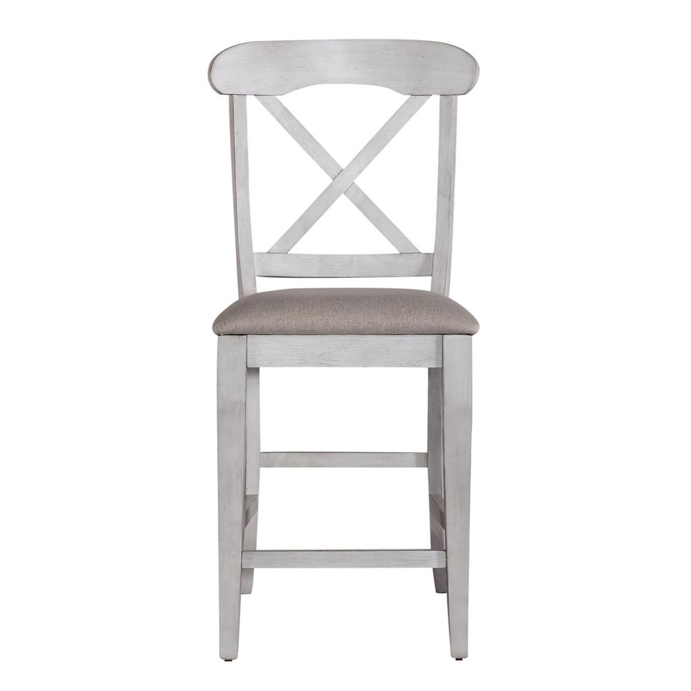 Upholstered X Back Counter Chair (RTA)