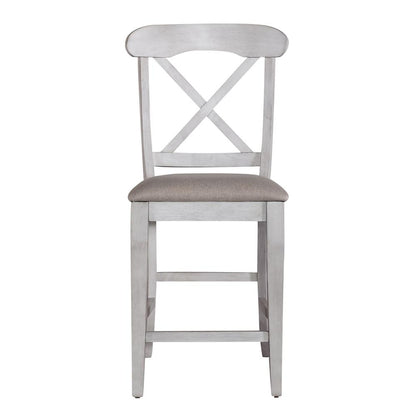 Upholstered X Back Counter Chair (RTA)