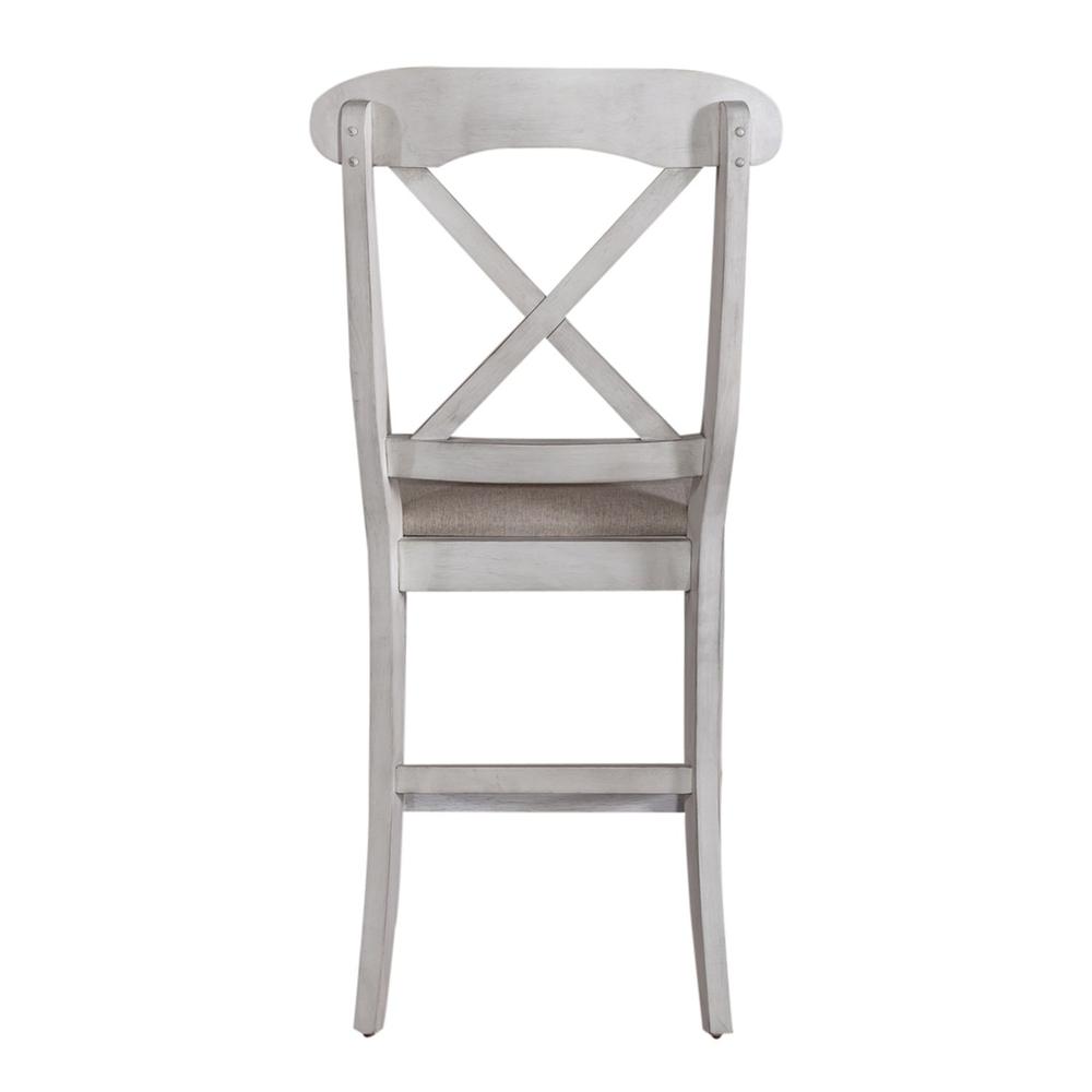 Upholstered X Back Counter Chair (RTA)