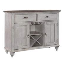 Ocean Isle Buffet in Antique White w/ Weathered Pine