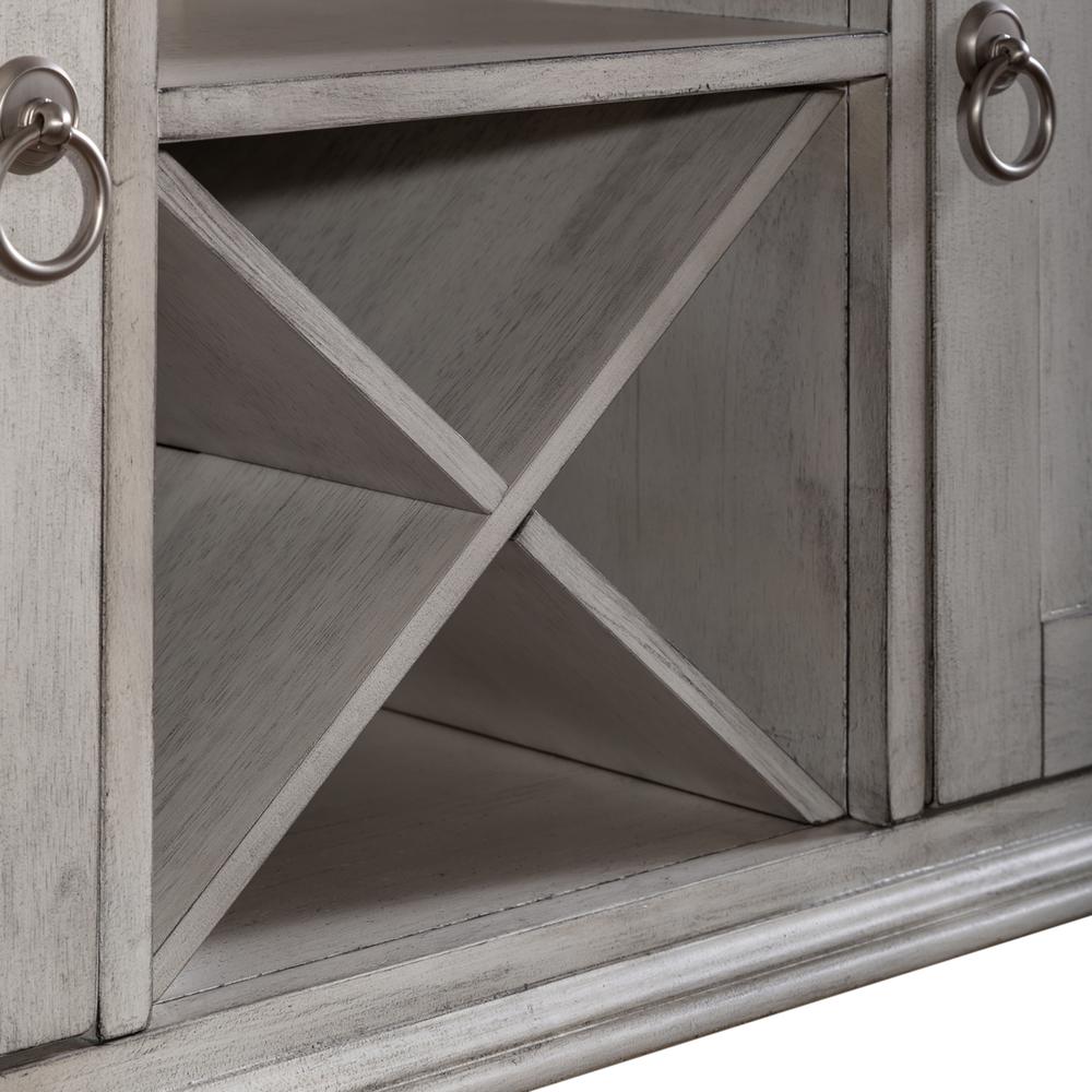 Ocean Isle Buffet in Antique White w/ Weathered Pine