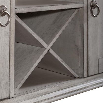 Ocean Isle Buffet in Antique White w/ Weathered Pine