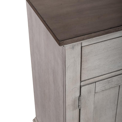 Ocean Isle Buffet in Antique White w/ Weathered Pine