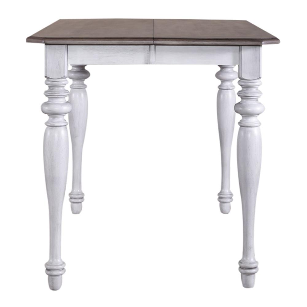 Ocean Isle Gathering Table in Antique White w/ Weathered Pine