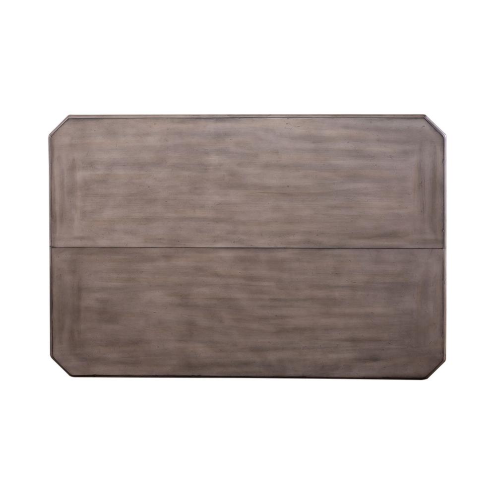 Ocean Isle Gathering Table in Antique White w/ Weathered Pine