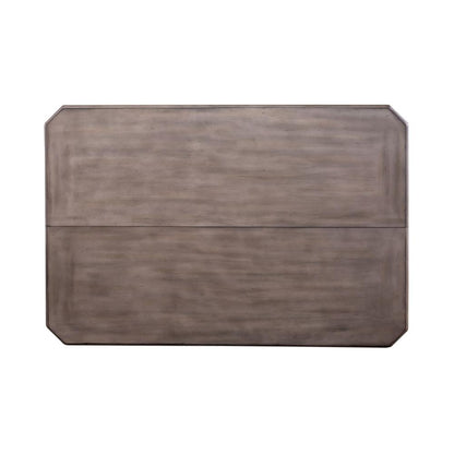 Ocean Isle Gathering Table in Antique White w/ Weathered Pine