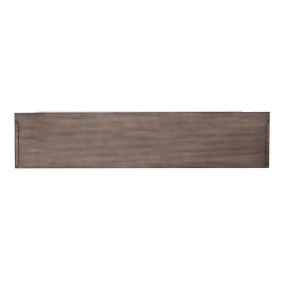 Ocean Isle 72 Inch Entertainment TV Stand in Antique White w/ Weathered Pine