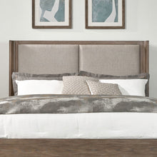 Queen Upholstered Shelter Headboard for Bed Frame Contemporary - Burnished Clay