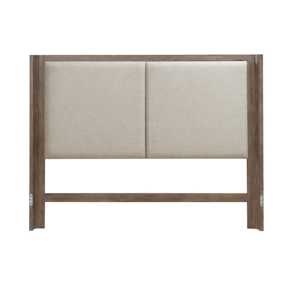 Queen Upholstered Shelter Headboard for Bed Frame Contemporary - Burnished Clay