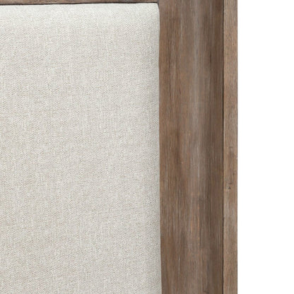 Queen Upholstered Shelter Headboard for Bed Frame Contemporary - Burnished Clay