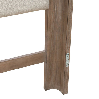 Queen Upholstered Shelter Headboard for Bed Frame Contemporary - Burnished Clay