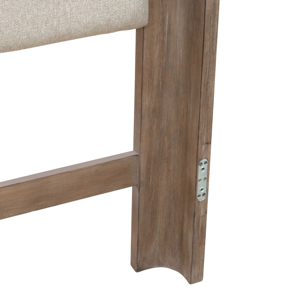 Queen Upholstered Shelter Headboard for Bed Frame Contemporary - Burnished Clay