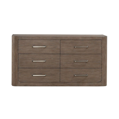 South Bend 6 Drawer Bedroom Dresser Contemporary - Burnished Clay