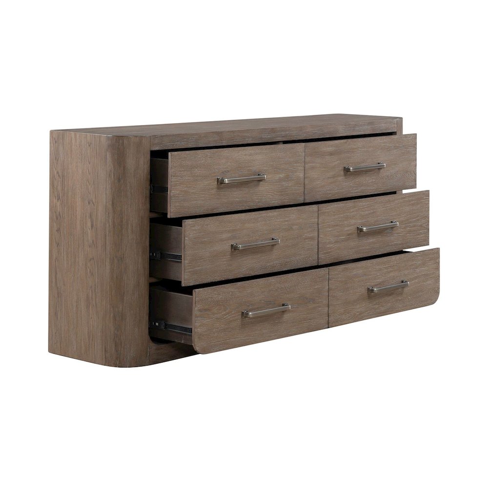 South Bend 6 Drawer Bedroom Dresser Contemporary - Burnished Clay