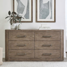South Bend 6 Drawer Bedroom Dresser Contemporary - Burnished Clay