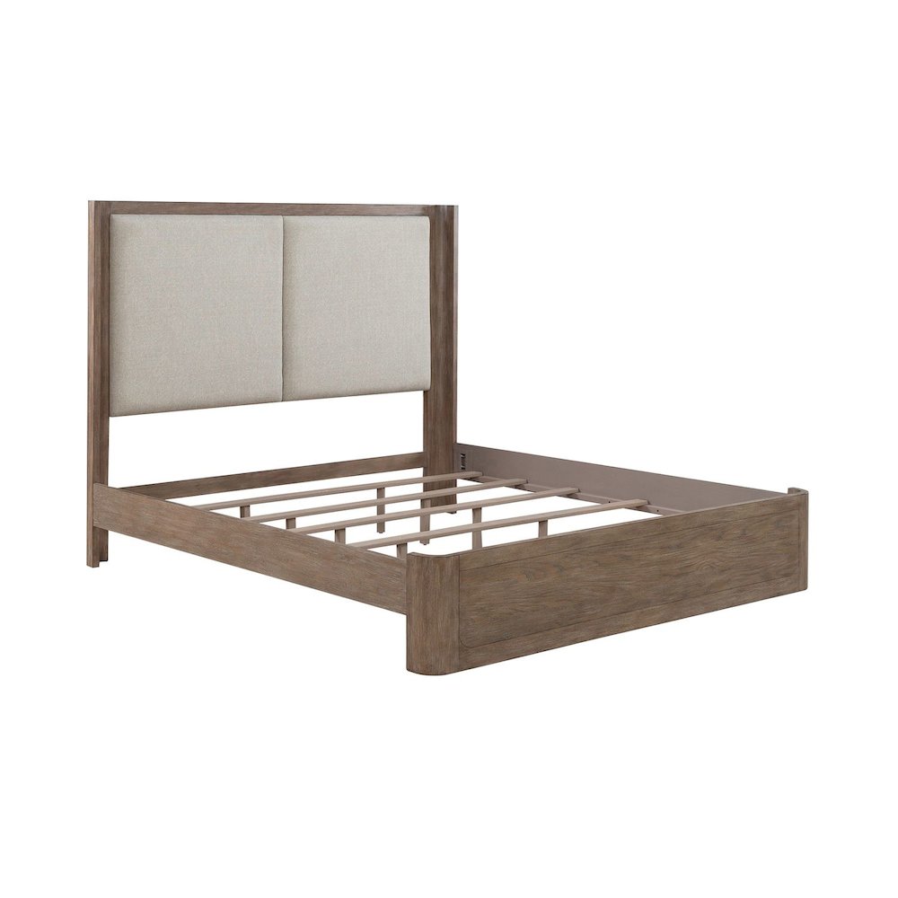 California King Shelter Bed, Dresser & Mirror Bedroom Set - Burnished Clay
