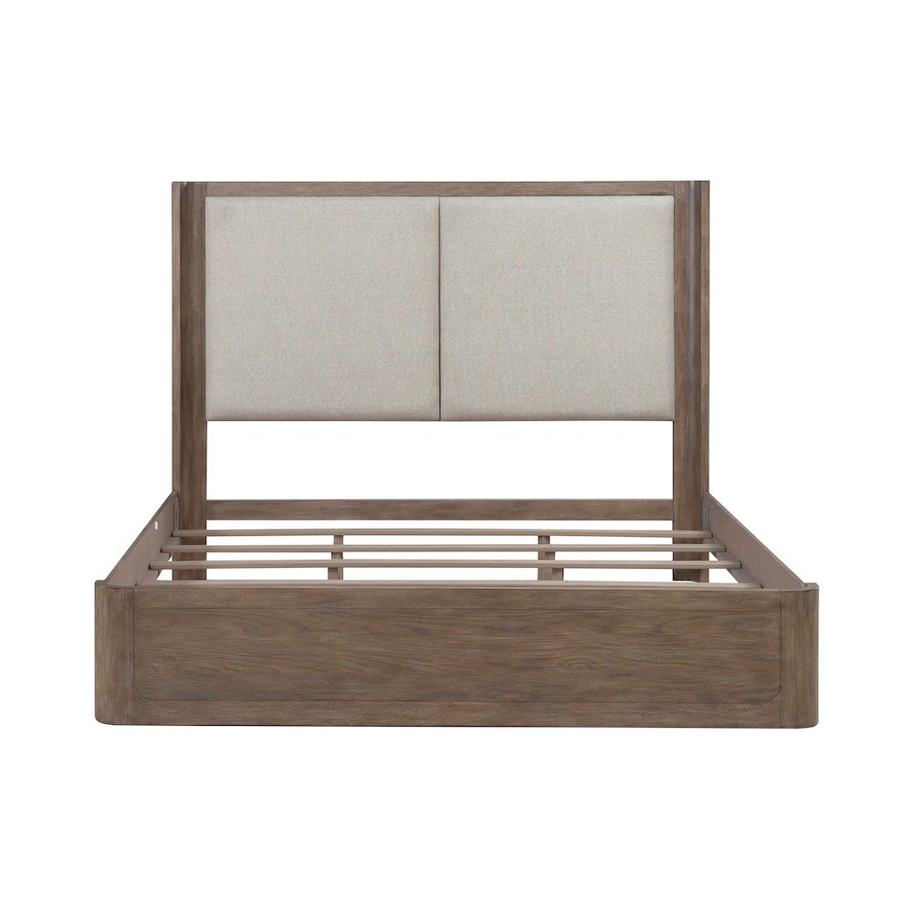 California King Shelter Bed, Dresser & Mirror Bedroom Set - Burnished Clay