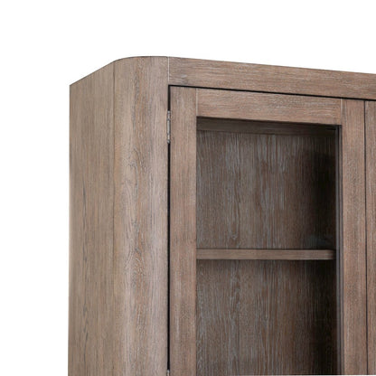 South Bend Bunching Display Cabinet for Dining Room Storage - Burnished Clay