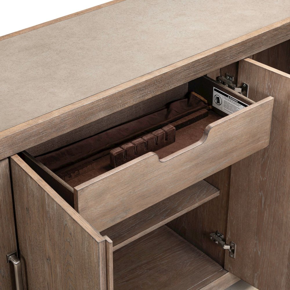 South Bend Server Cabinet for Dining Room Storage - Burnished Clay