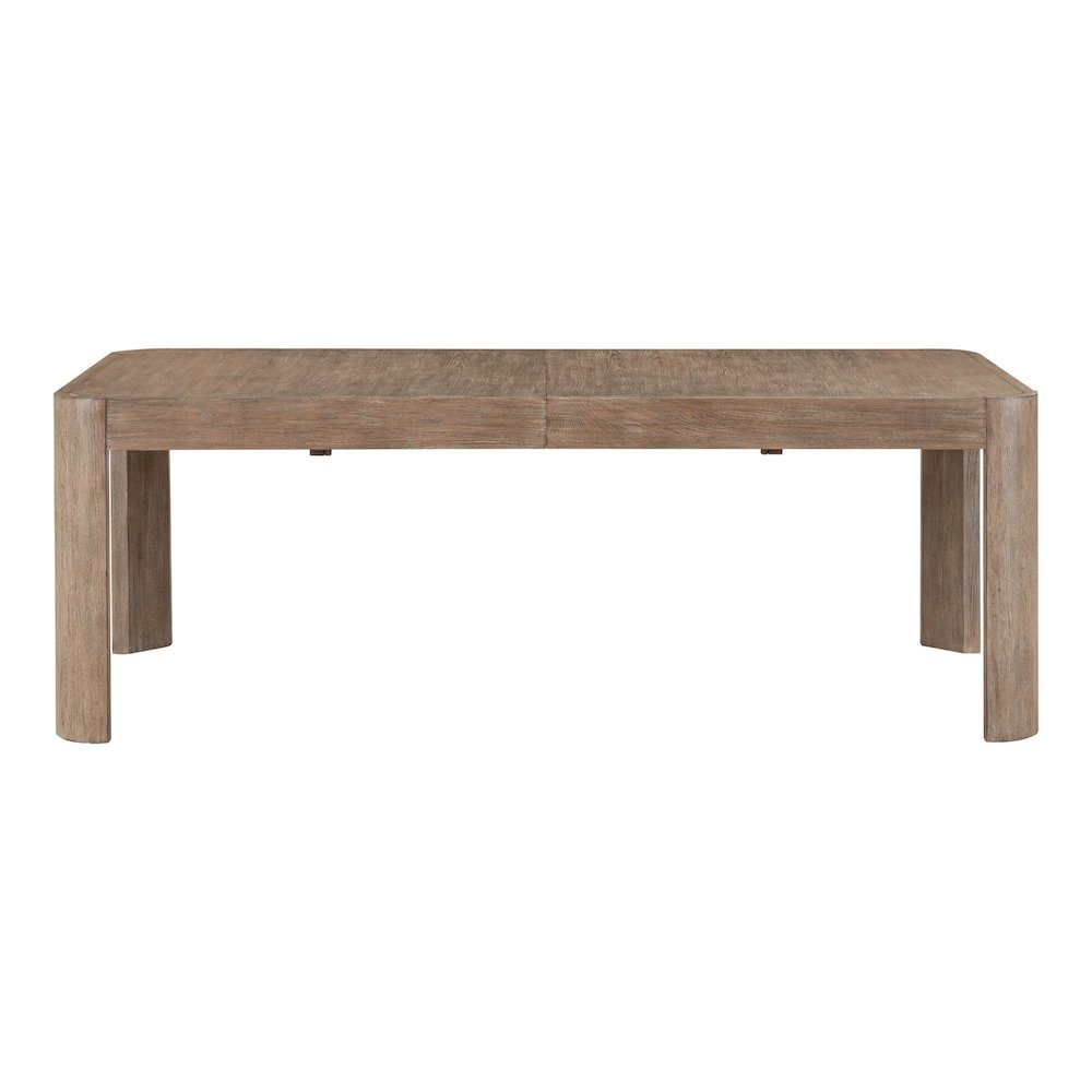 South Bend Rectangular Leg Table - Removeable Leaf - Burnished Clay