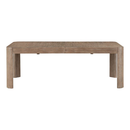 South Bend Rectangular Leg Table - Removeable Leaf - Burnished Clay