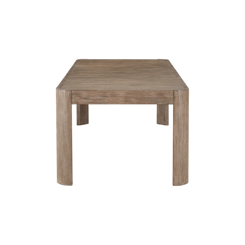 South Bend Rectangular Leg Table - Removeable Leaf - Burnished Clay