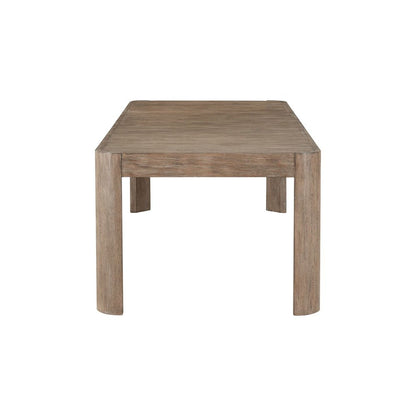 South Bend Rectangular Leg Table - Removeable Leaf - Burnished Clay