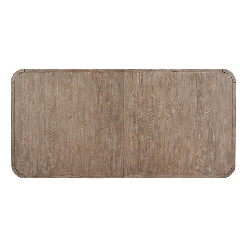 South Bend Rectangular Leg Table - Removeable Leaf - Burnished Clay
