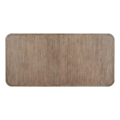 South Bend Rectangular Leg Table - Removeable Leaf - Burnished Clay